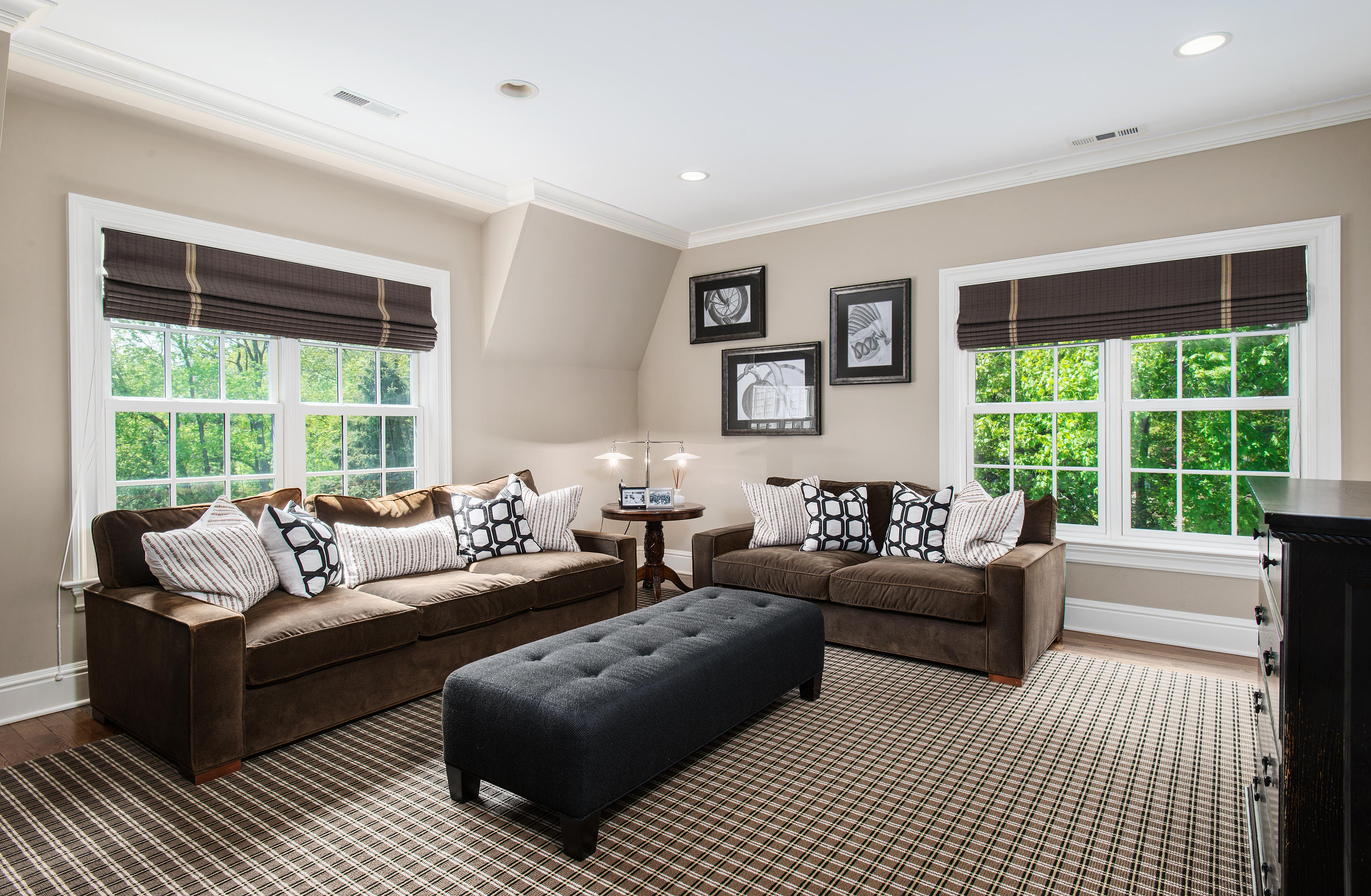 92 Rosebrook Road New Canaan, CT 06840 - Photo 25 of 44 a living room with furniture and a large window