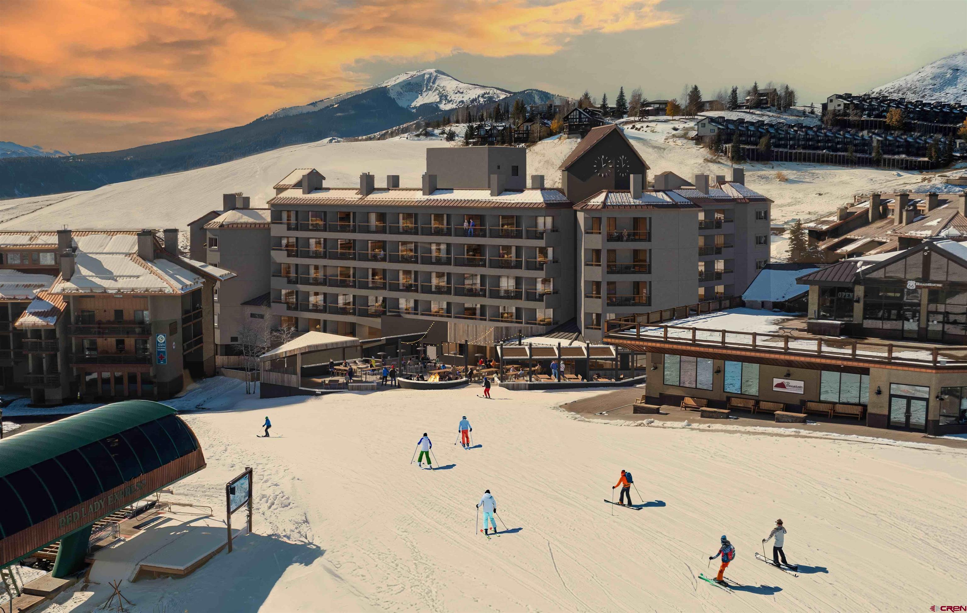 500 Gothic Road, Unit 607 Crested Butte, CO 81225 - Photo 2 of 22 a view of a building with a outdoor space