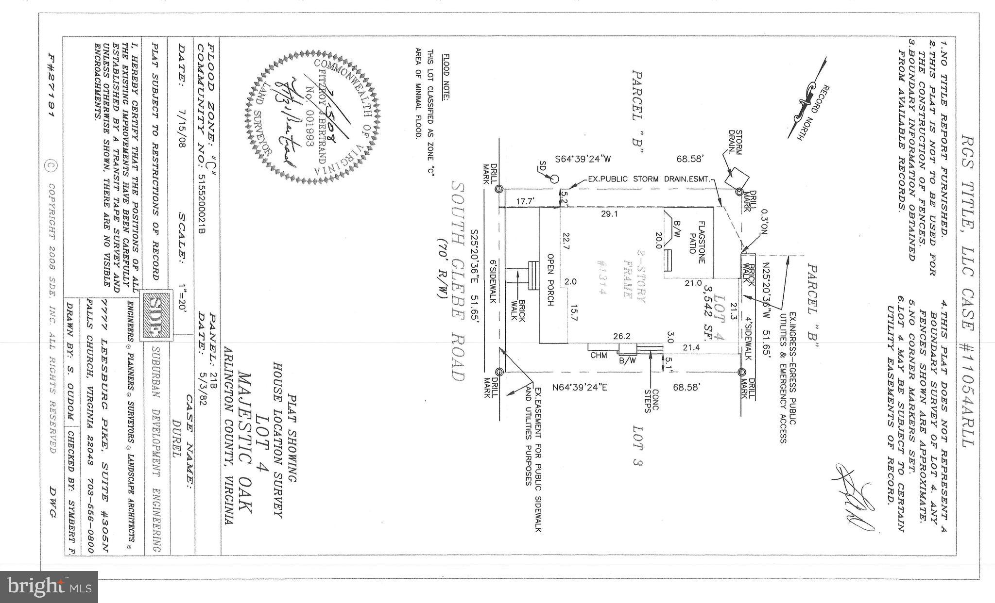 1314 South Glebe Road Arlington, VA 22204 - Photo 47 of 52 Plat