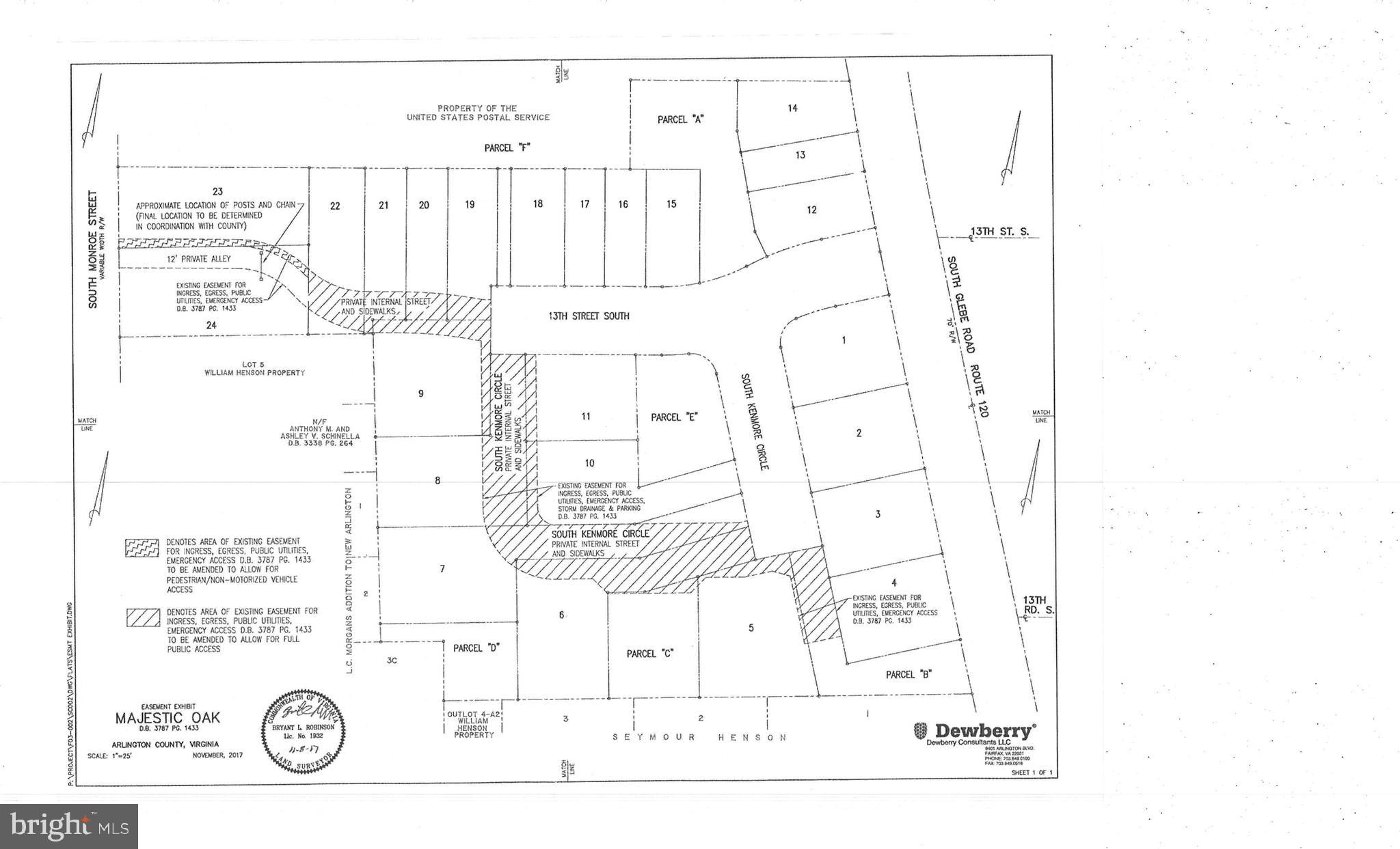1314 South Glebe Road Arlington, VA 22204 - Photo 48 of 52 Site plan for the whole subdivision