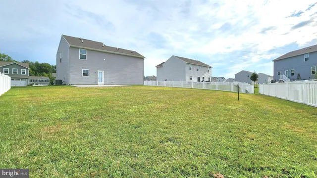 a view of an ocean with a big yard