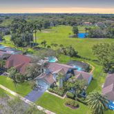 a view of lake with houses with outdoor space