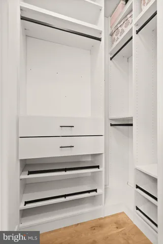 a view of closet area