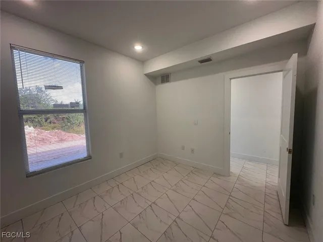 a view of an empty room