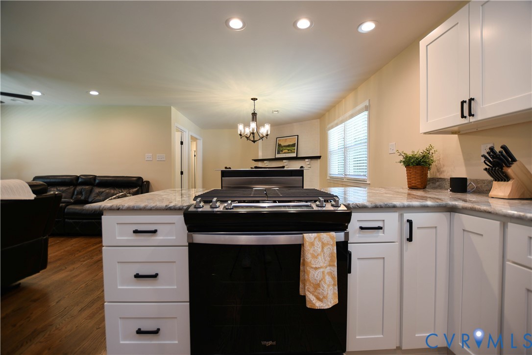 1448 Canterbury Road St. Stephens Church, VA 23148 - Photo 17 of 57 Kitchen featuring a built-in range, white shaker-s