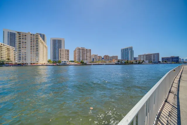 a view of city from a balcony
