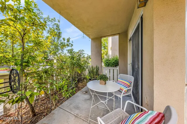 a outdoor space with furniture