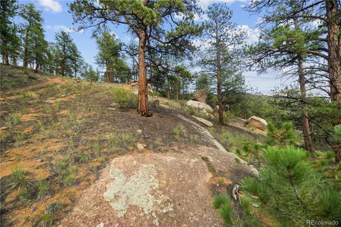 a view of a lake with mountains in the background