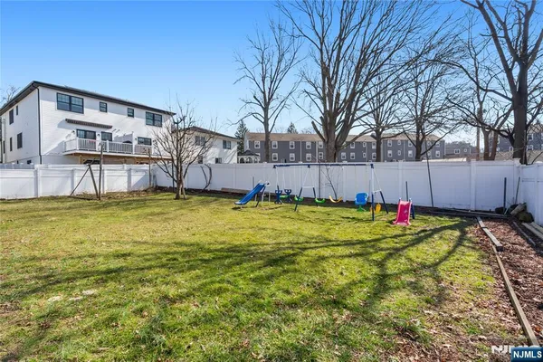 a view of a swimming pool with an outdoor space