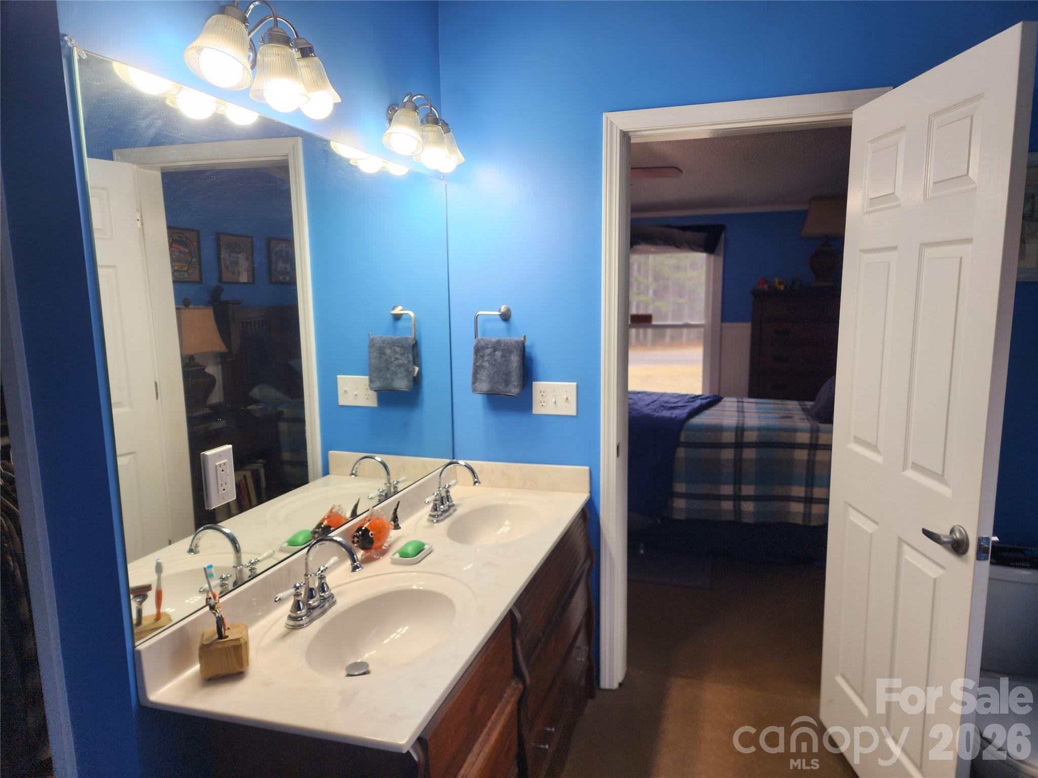 303 Johnson Dairy Road Mooresville, NC 28115 - Photo 31 of 36 a en suite bathroom with a sink and a mirror