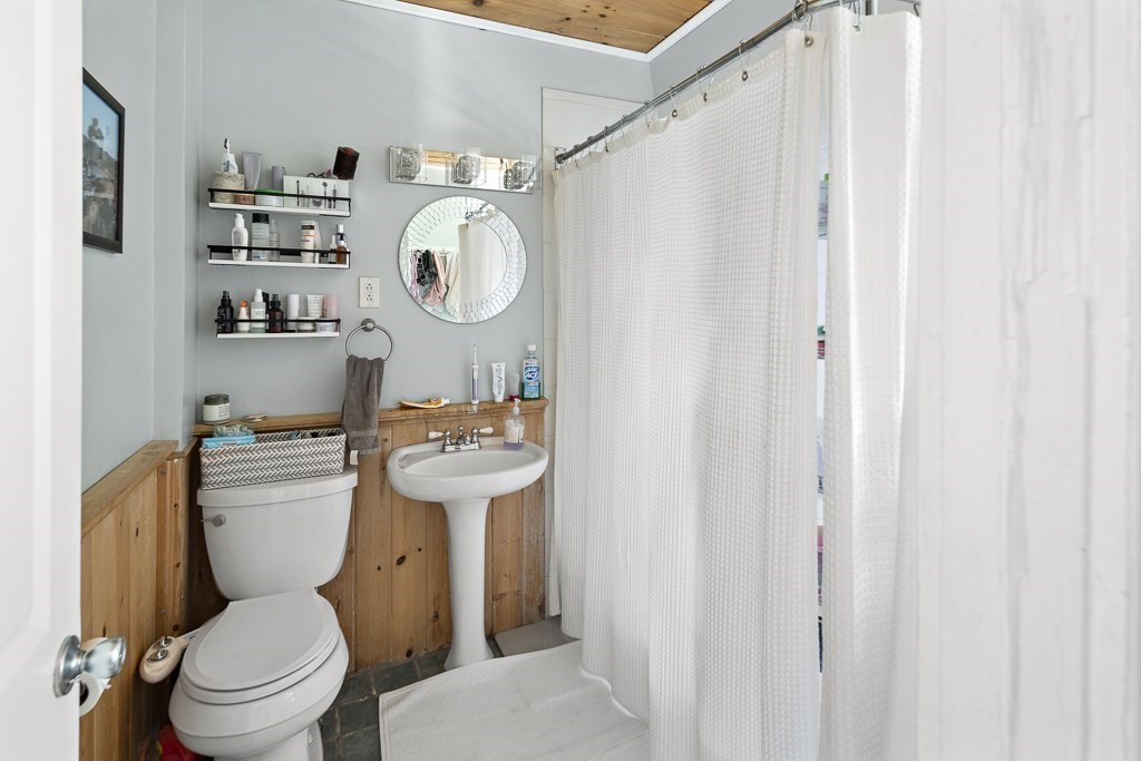 10 Spring Hill Terrace Somerville, MA 02143 - Photo 17 of 20 a bathroom with a toilet sink and mirror