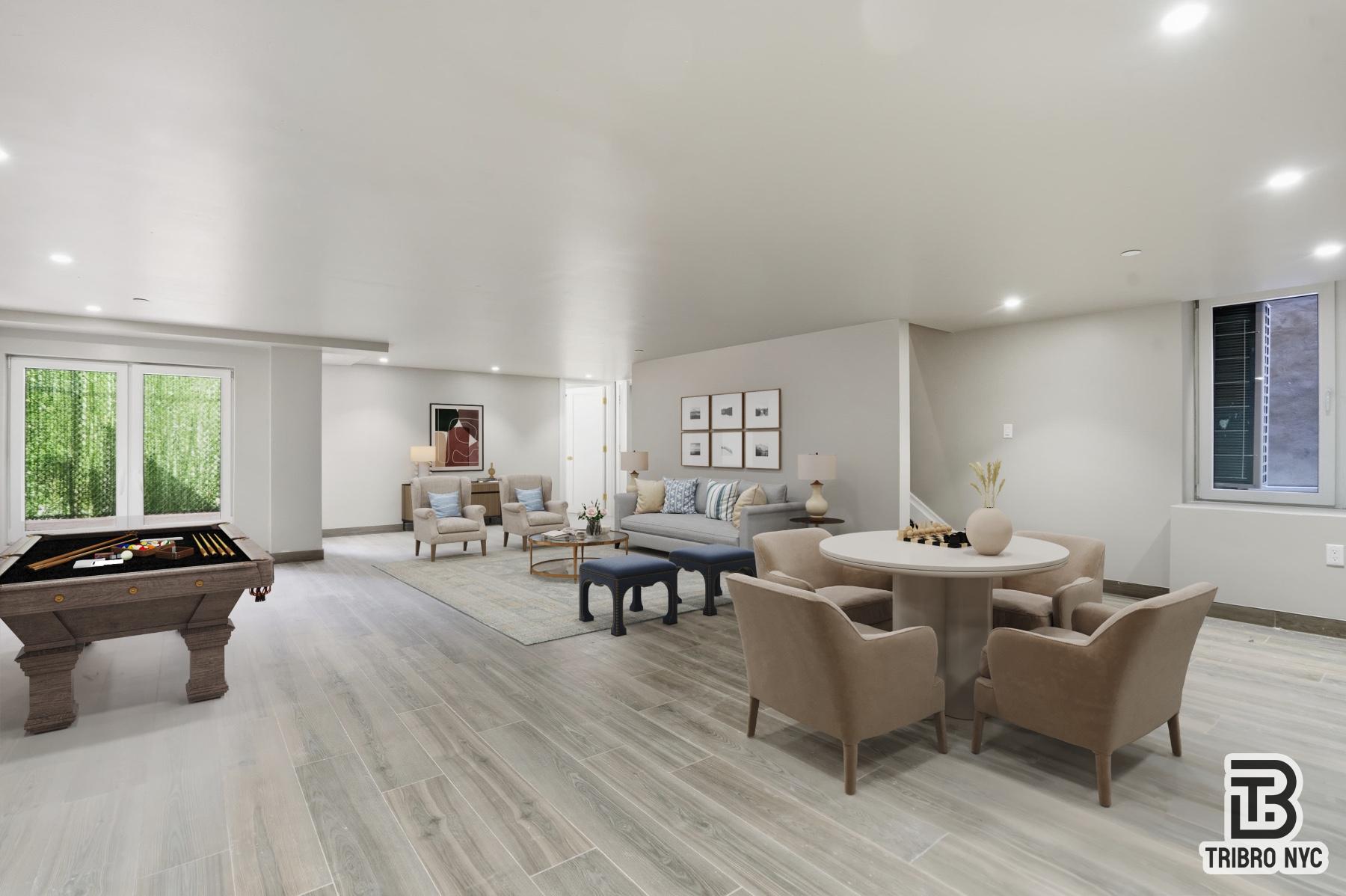 129 Russell Street, Unit 1D Brooklyn, NY 11222 - Photo 3 of 13 a living room with fireplace furniture and a window