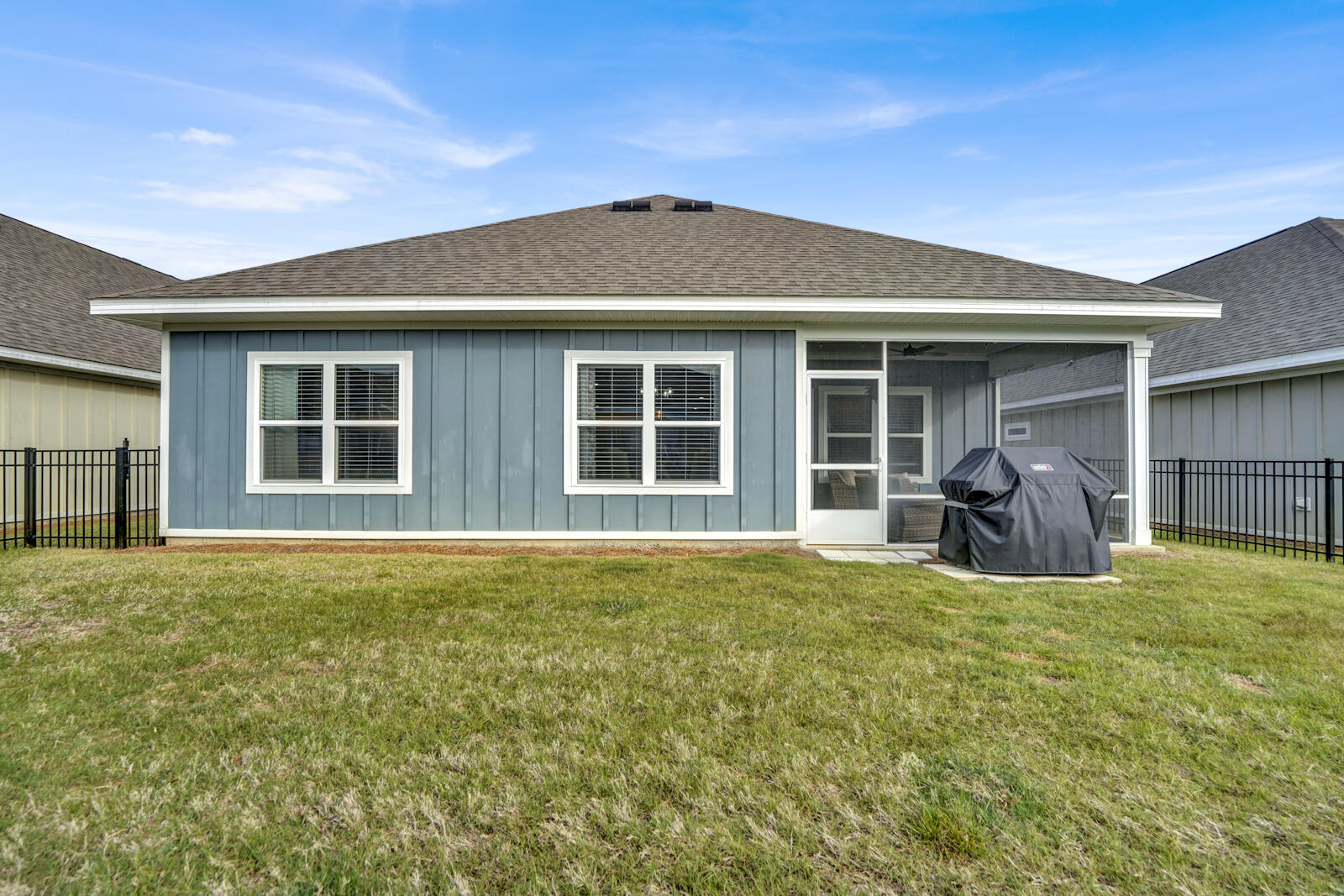 412 Lightning Bug Lane Freeport, FL 32439 - Photo 31 of 52 a view of a house with backyard and porch