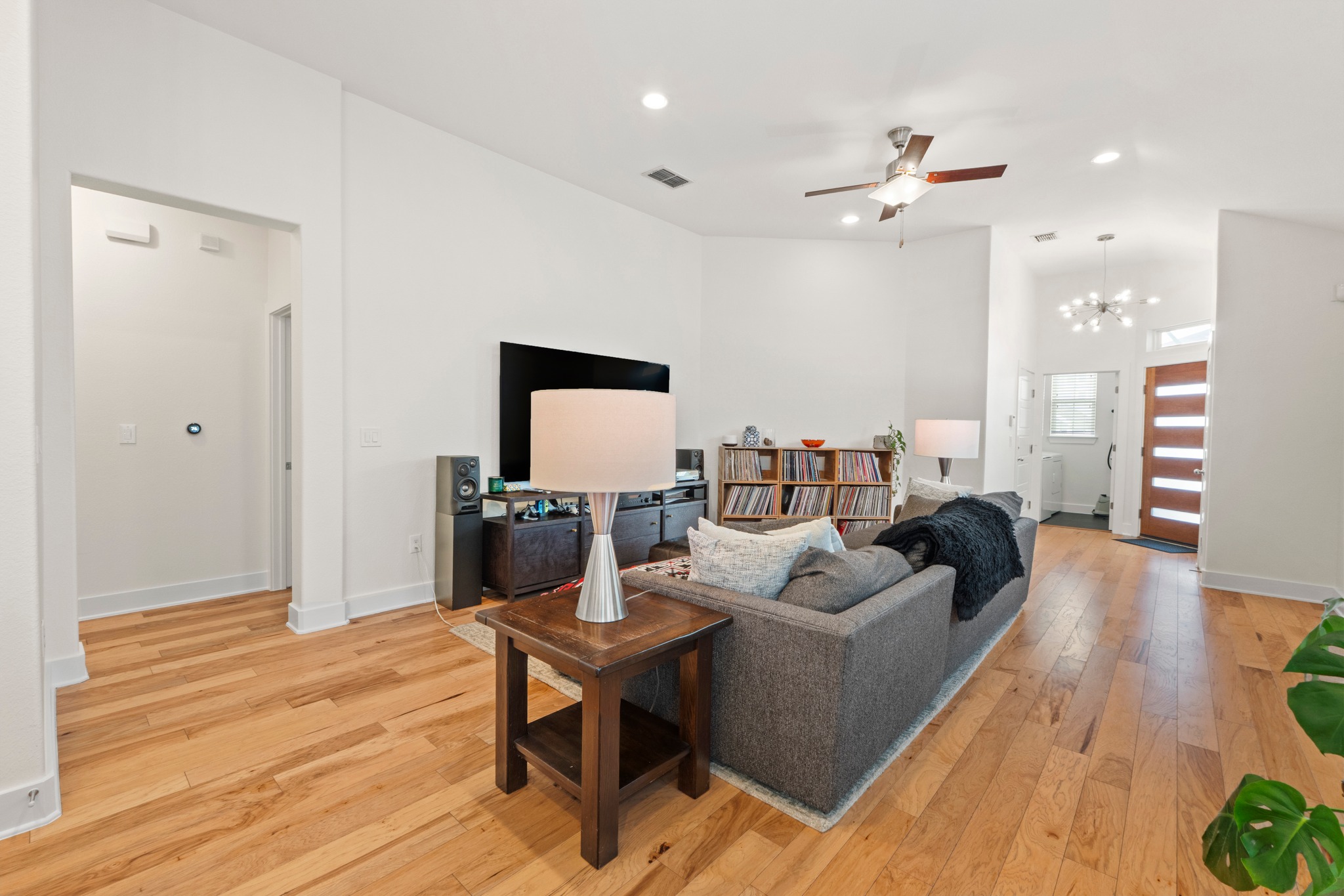 2100 Hermia Street, Unit 41 Austin, TX 78741 - Photo 3 of 22 a living room with furniture and a wooden floor