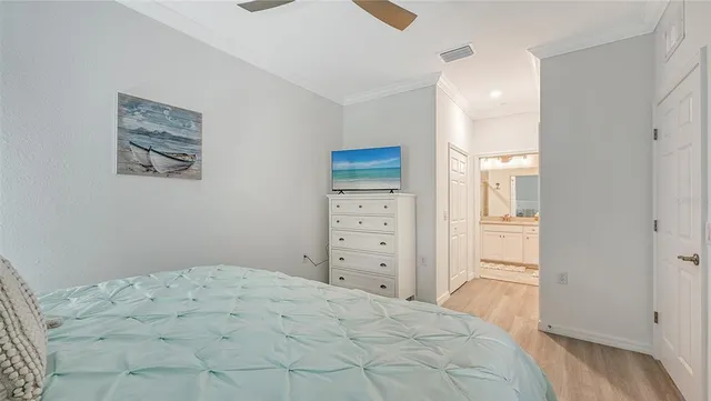 a view of a lake with a big yard