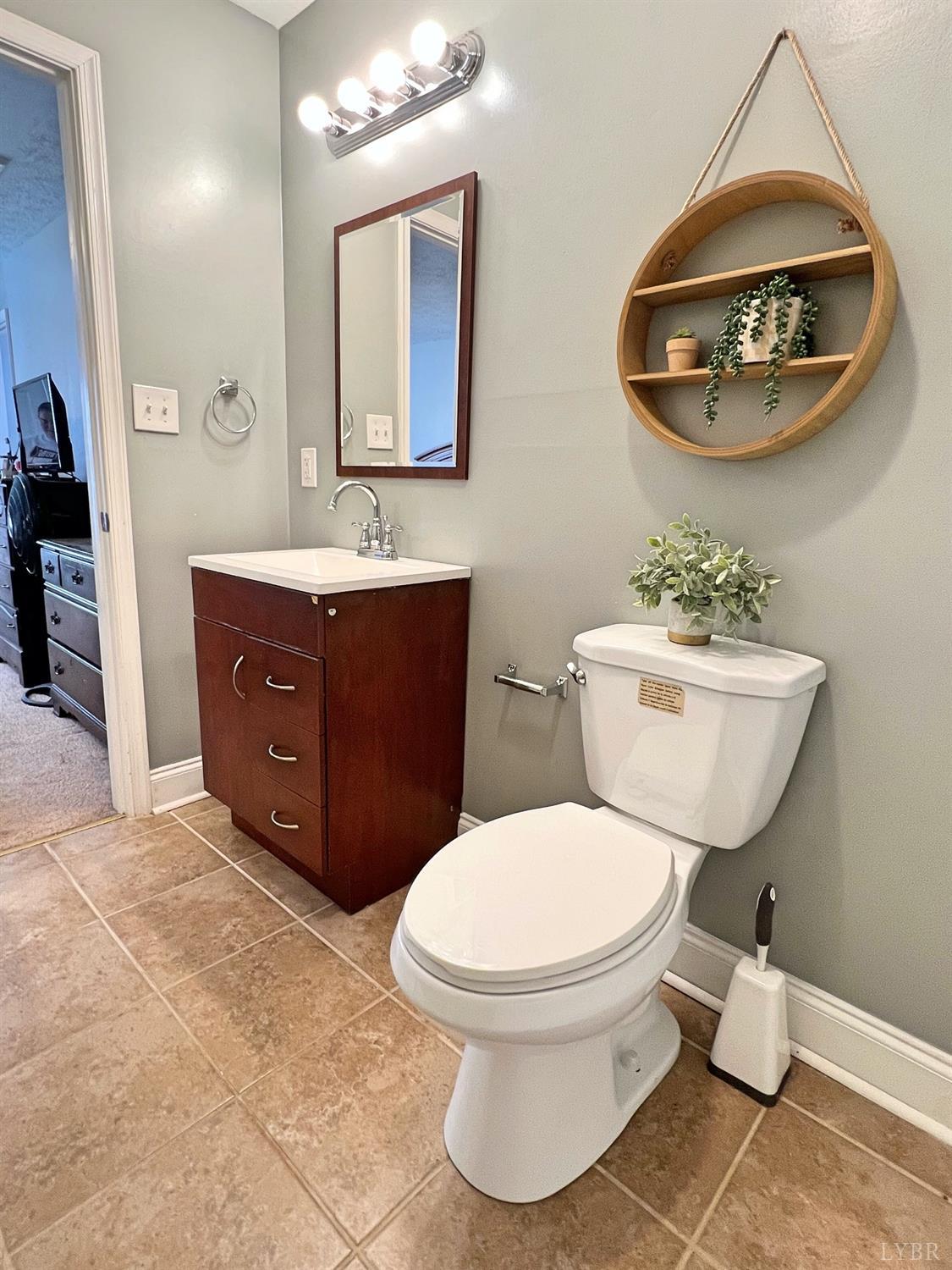300 Spring Mill Road Concord, VA 24538 - Photo 19 of 30 a bathroom with a toilet a sink and mirror