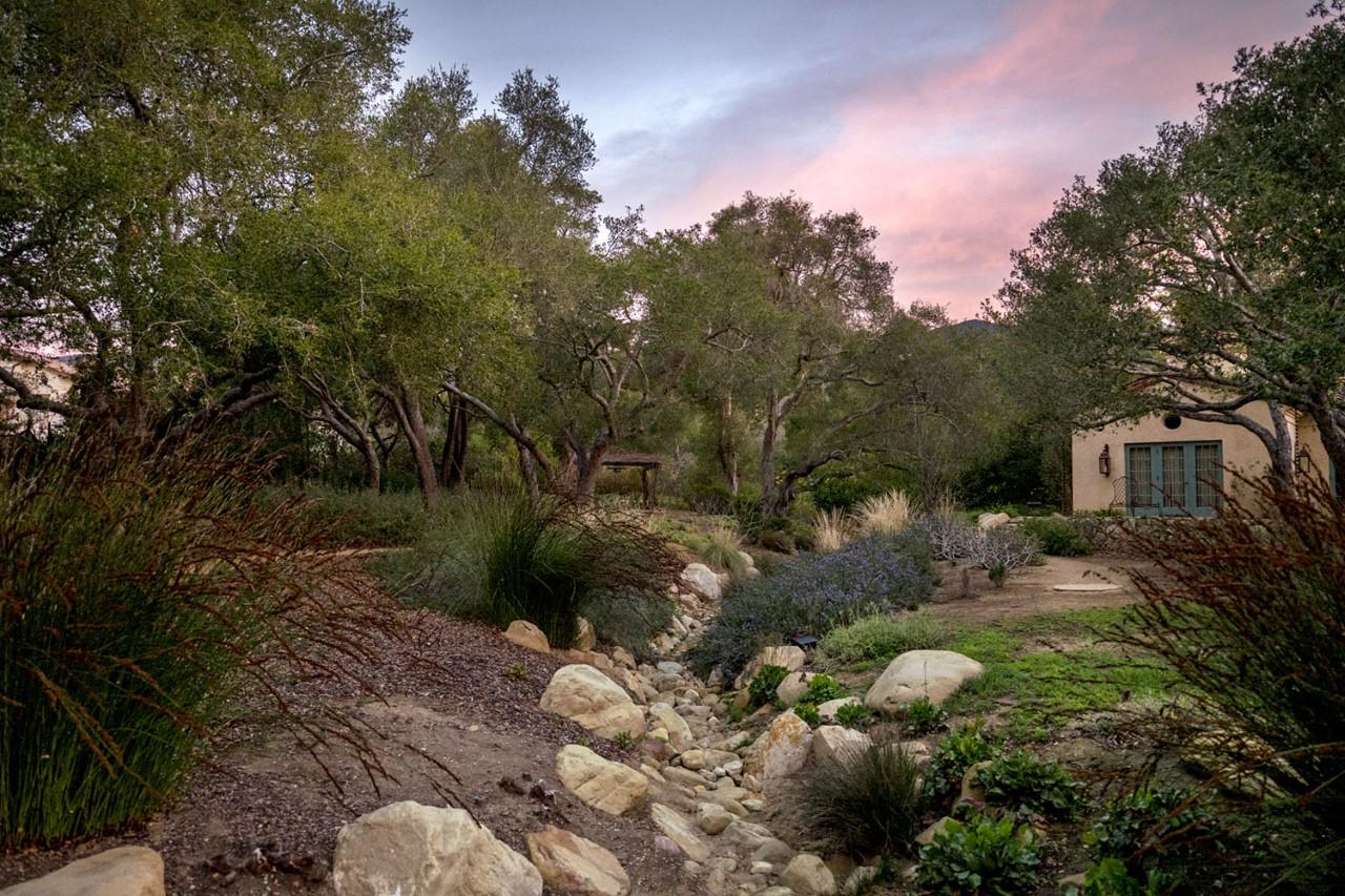 255 Penny Lane Santa Barbara, CA 93108 - Photo 28 of 31 Garden at Sunset
