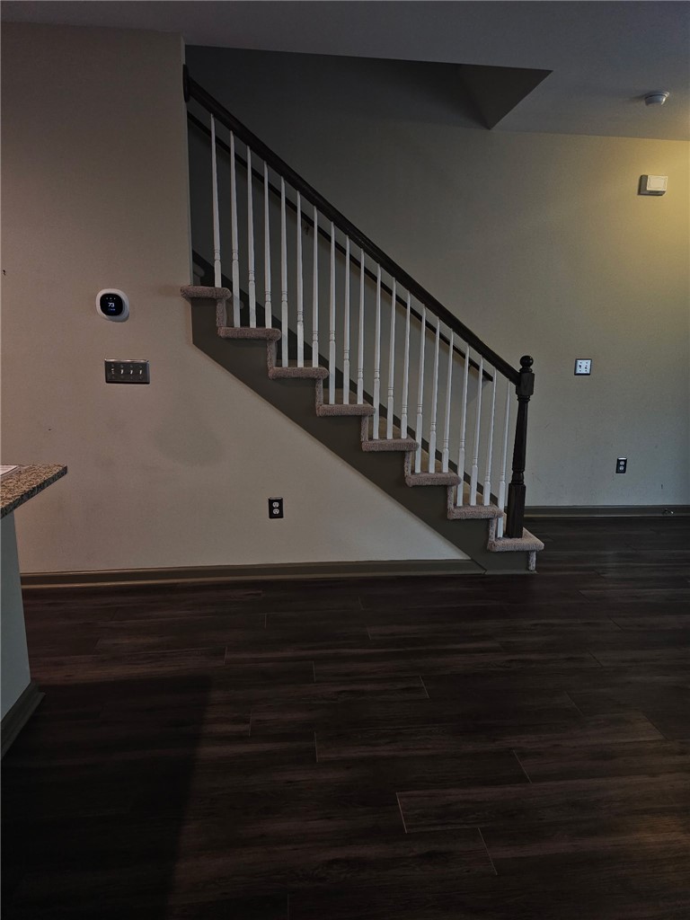 235 Pendleton Road Clemson, SC 29631 - Photo 19 of 21 This interior offers a sleek staircase and durable flooring, creating a welcoming entrance.