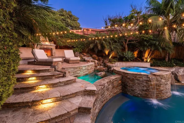 a view of outdoor space with swimming pool