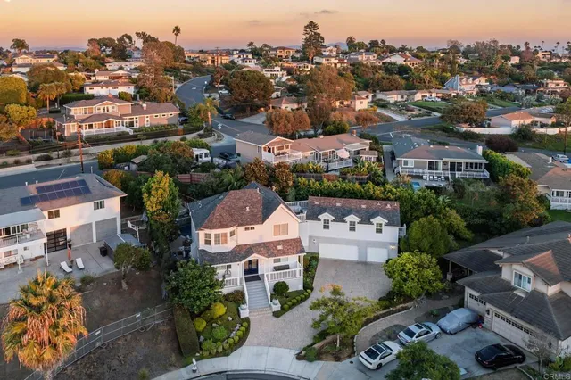 an aerial view of a city
