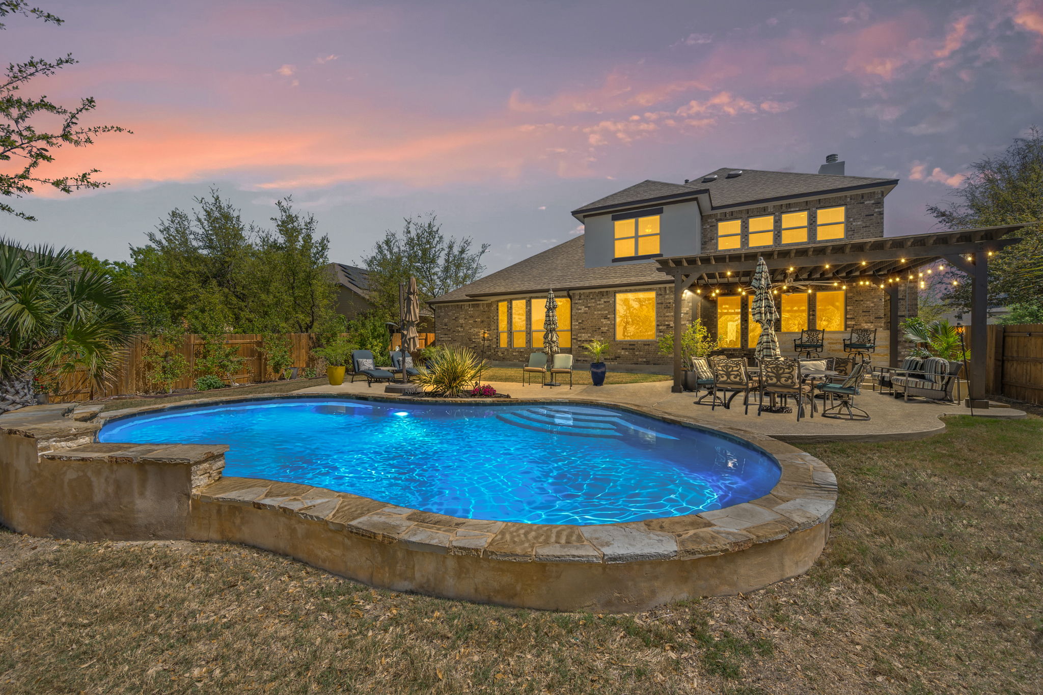 4118 Capora Way Round Rock, TX 78681 - Photo 31 of 39 a view of swimming pool is middle in the backyard