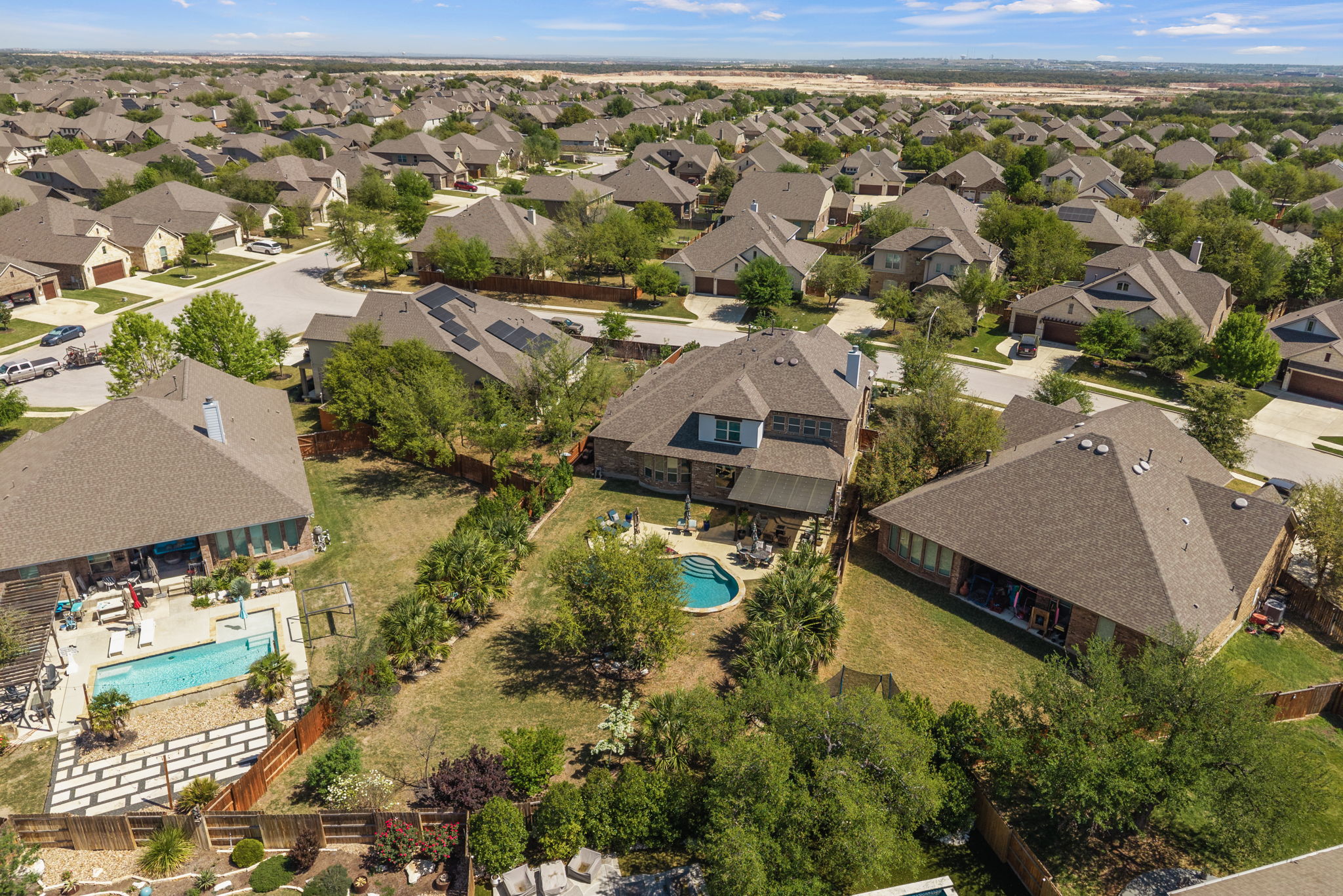 4118 Capora Way Round Rock, TX 78681 - Photo 37 of 39 an aerial view of residential houses with outdoor space