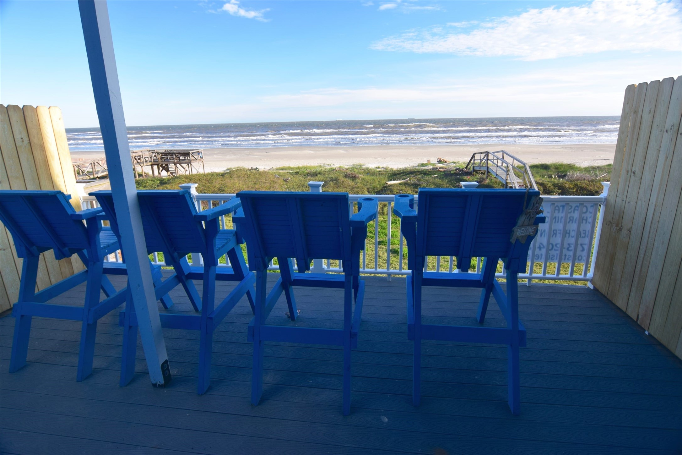 101 Pelican Place, Unit 4 Surfside Beach, TX 77541 - Photo 12 of 25 GORGEOUS Gulf Views Right Off the Living Room!
