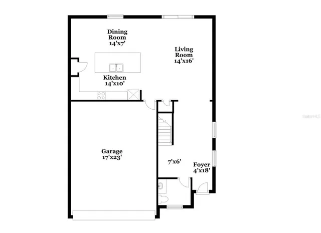 a picture of a bench in a white wall