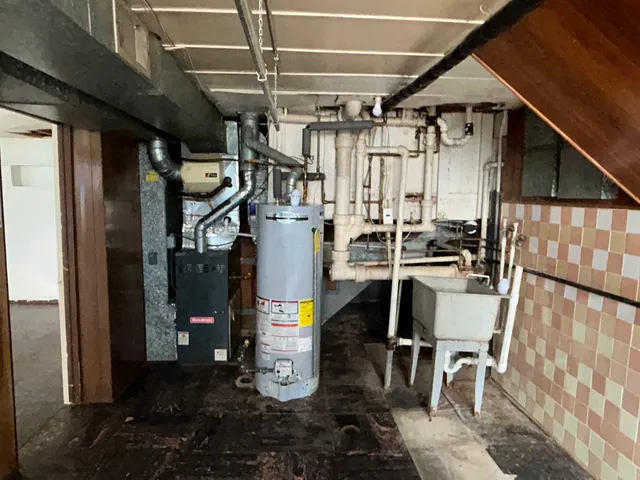 a water heater room