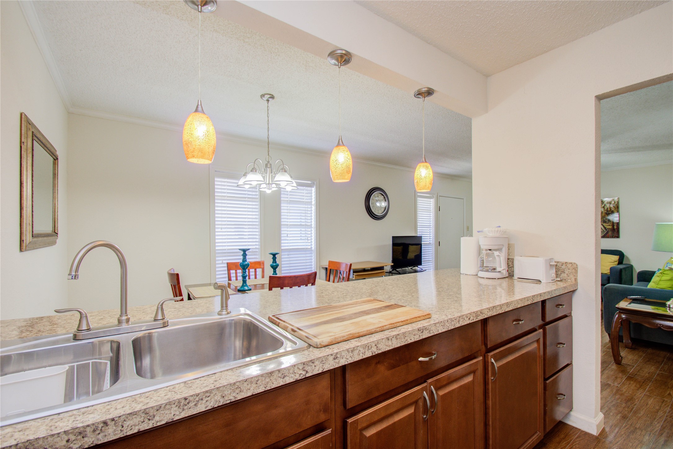 4727 West Alabama Street, Unit 2214 Houston, TX 77027 - Photo 5 of 11 a bathroom with a double vanity sink and a mirror