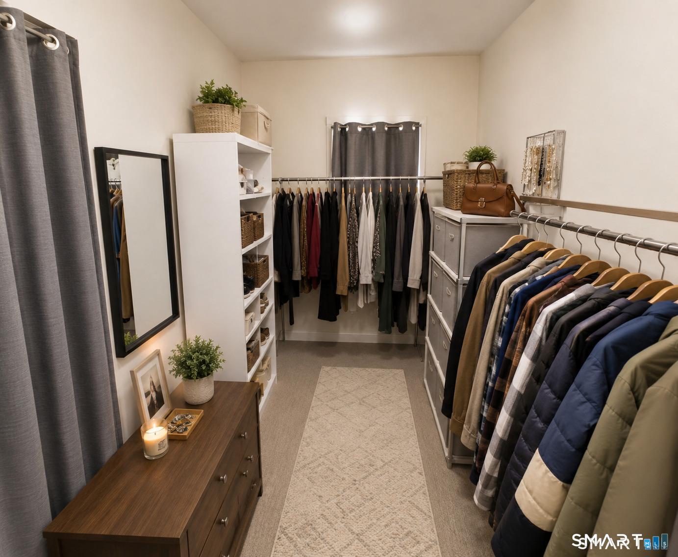 61 Bartlett Street Meriden, CT 06451 - Photo 14 of 30 a view of walk in closet with clothes and shoes