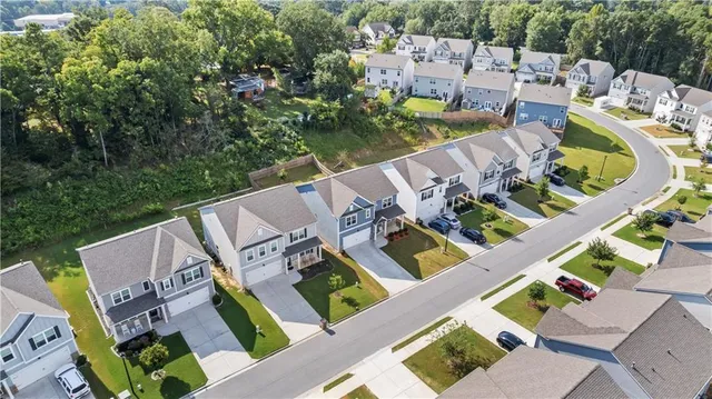 a view of yard from balcony