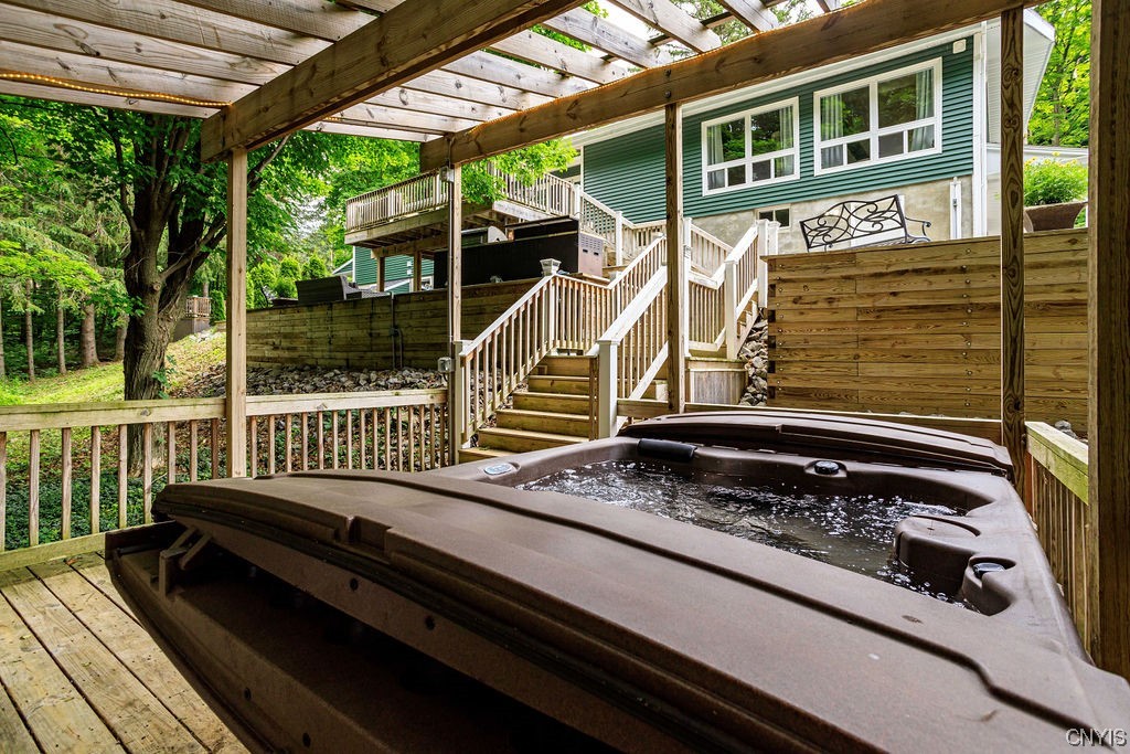 1399 Berry Road Fabius, NY 13084 - Photo 33 of 49 Heading down to the outdoor spaces.