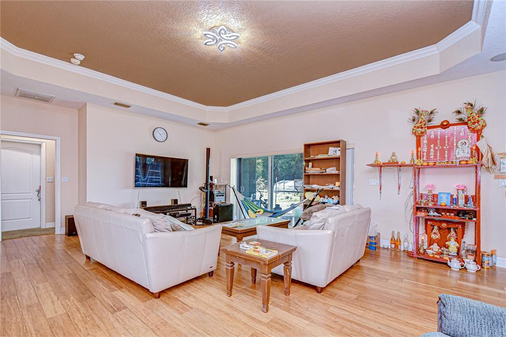 4036 Moores Lake Road Dover, FL 33527 - Photo 8 of 18 a living room with furniture and a flat screen tv