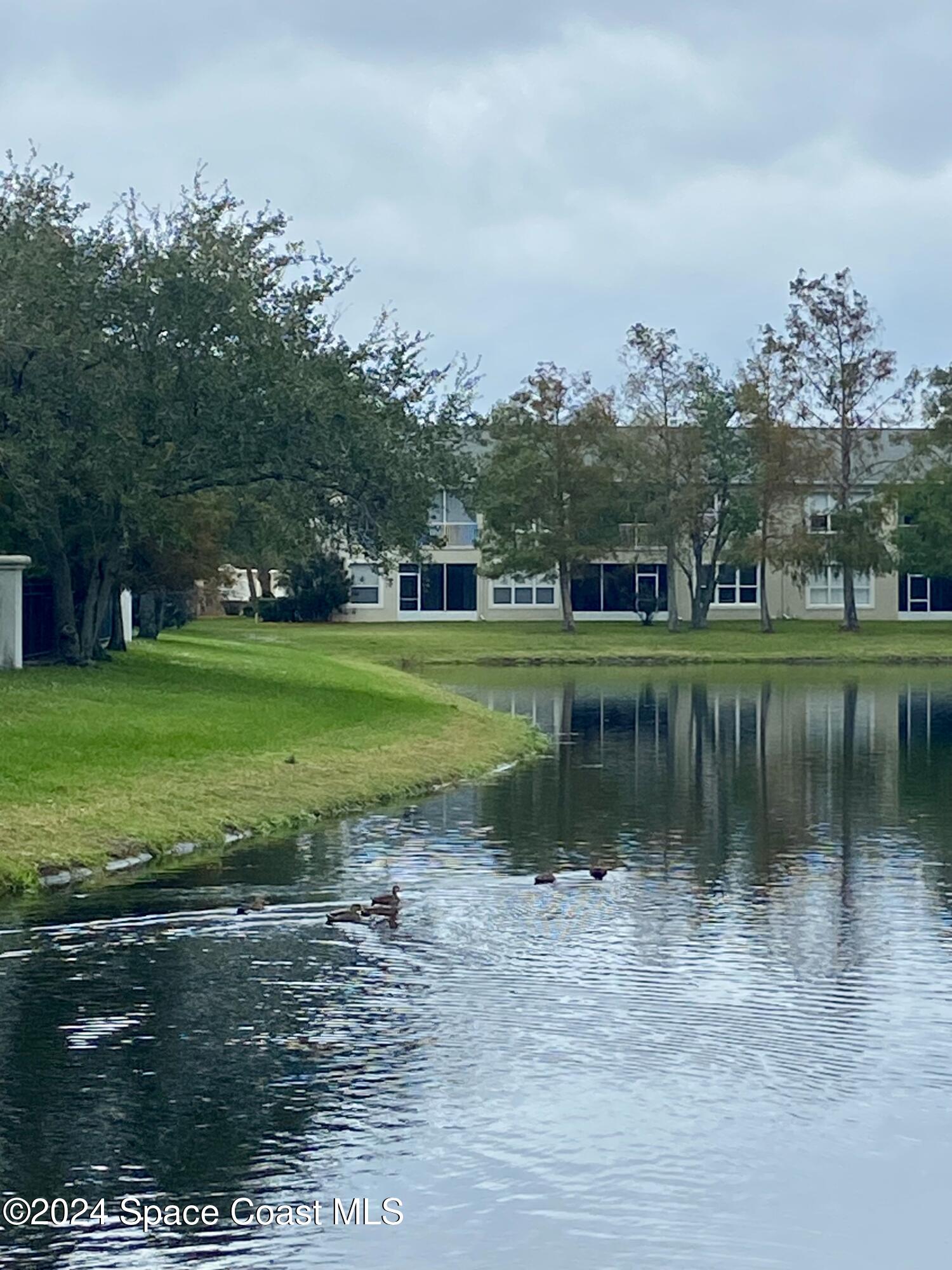 1420 Hampton Park Lane Melbourne, FL 32940 - Photo 16 of 20 a view of a lake with a big yard