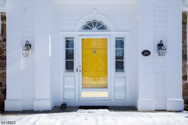 a view of front door of house