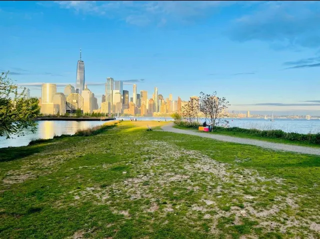 a view of a garden with houses
