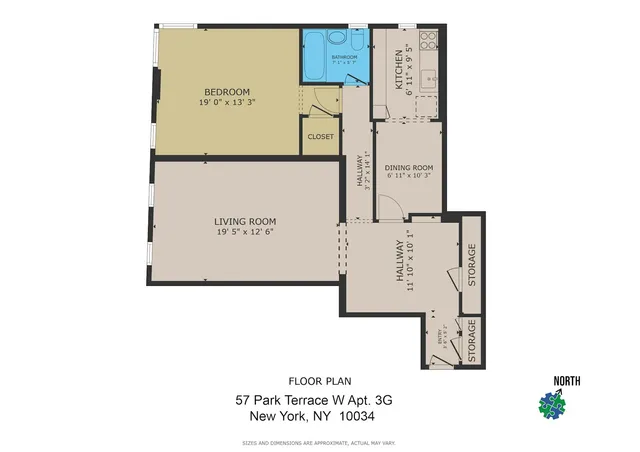 $420,000 | 57 Park Terrace West, Unit 3G | Inwood