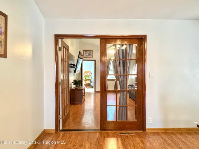 a view of front door