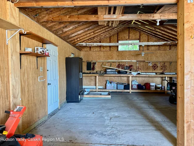 a view of a car park in front of a building