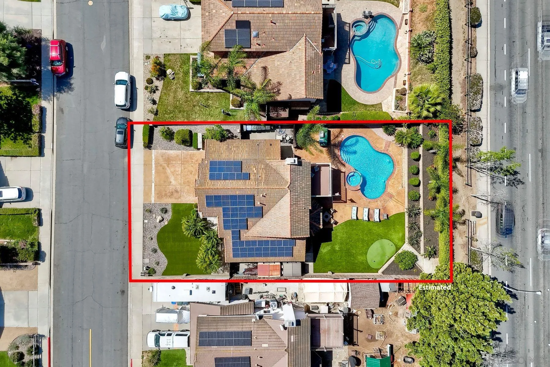 13976 Country Creek Road Poway, CA 92064 - Photo 38 of 40 an aerial view of houses and roads