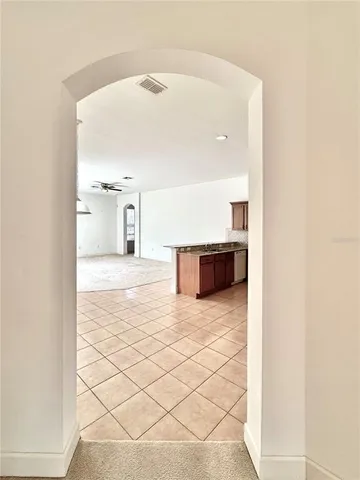 a view of an empty room