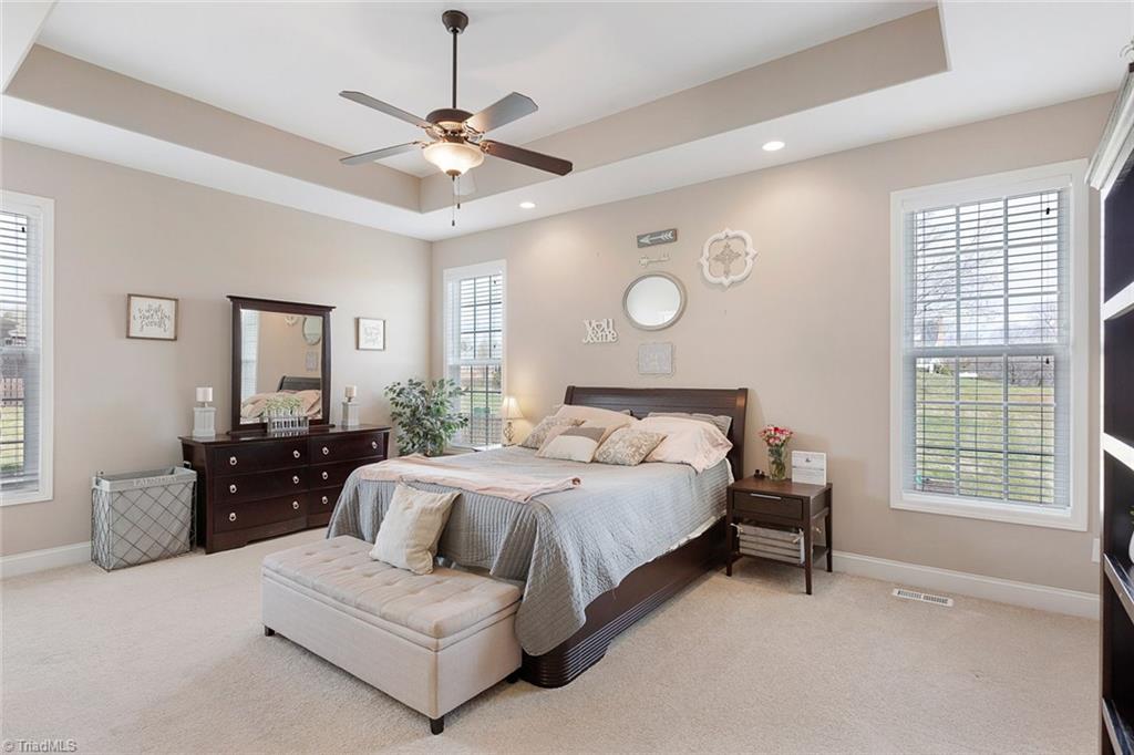7458 Princess Ann Court Rural Hall, NC 27045 - Photo 15 of 30 Main level master with tray ceiling