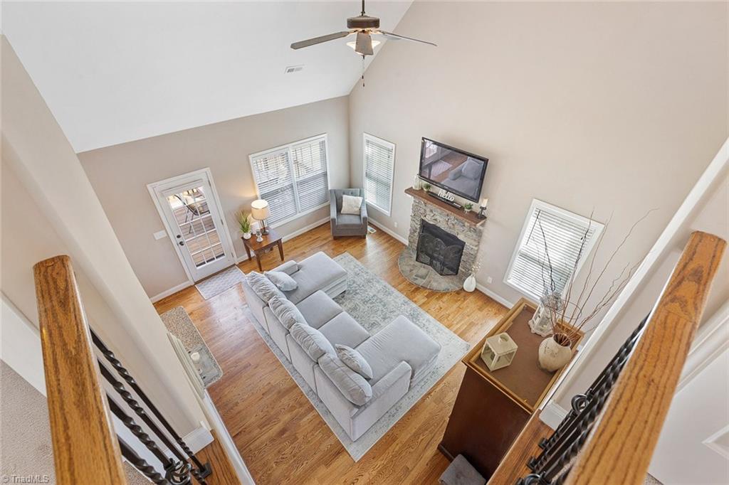 7458 Princess Ann Court Rural Hall, NC 27045 - Photo 19 of 30 Great room is open to the upstairs area
