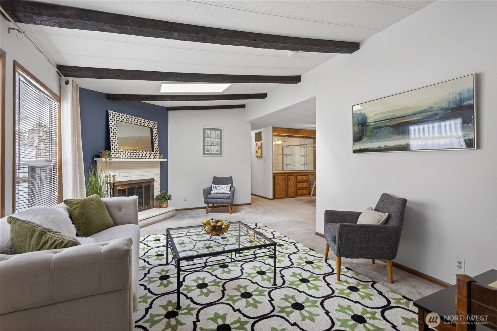 3323 207th Place Southeast Bothell, WA 98012 - Photo 8 of 33 a living room with furniture wooden floor and a fireplace