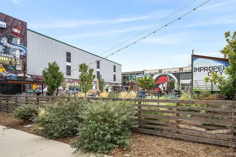 a front view of a building with street