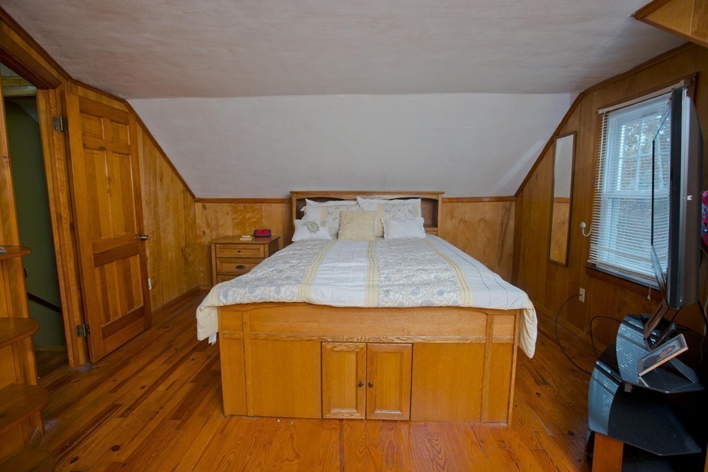 14 French Street Springfield, MA 01104 - Photo 23 of 29 a bedroom with a bed and wooden floor