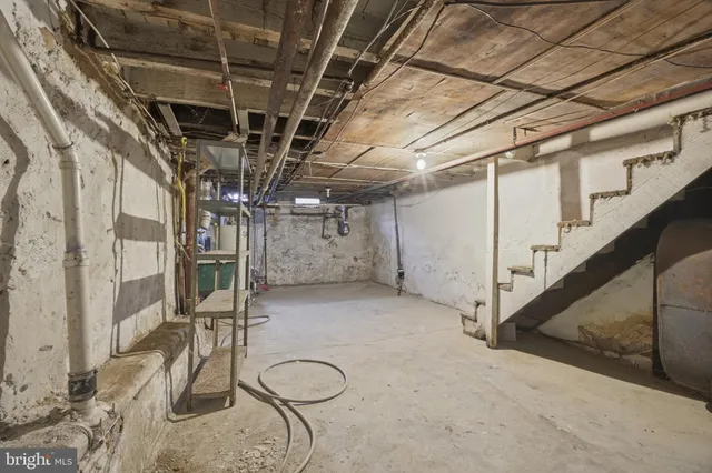 a view of a storage room