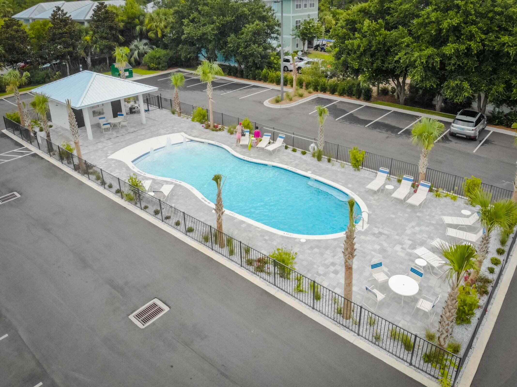3958 West County Highway 30A, Unit 124 Santa Rosa Beach, FL 32459 - Photo 47 of 51 swimming pool view with a seating space