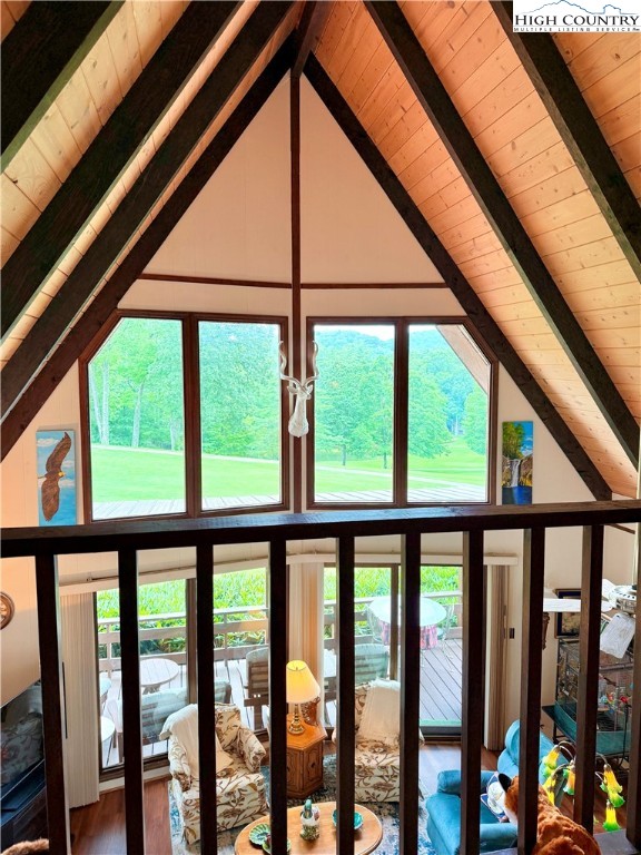 118 Pine Ridge Loop Newland, NC 28657 - Photo 20 of 50 a view of outdoor space with seating area